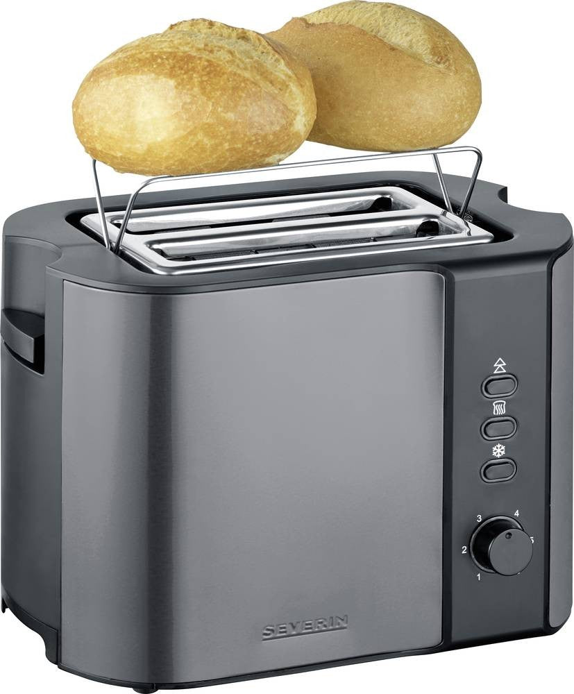 Severin AT 9573 toaster 2 slice(s) 800 W Anthracite, Black - Severin