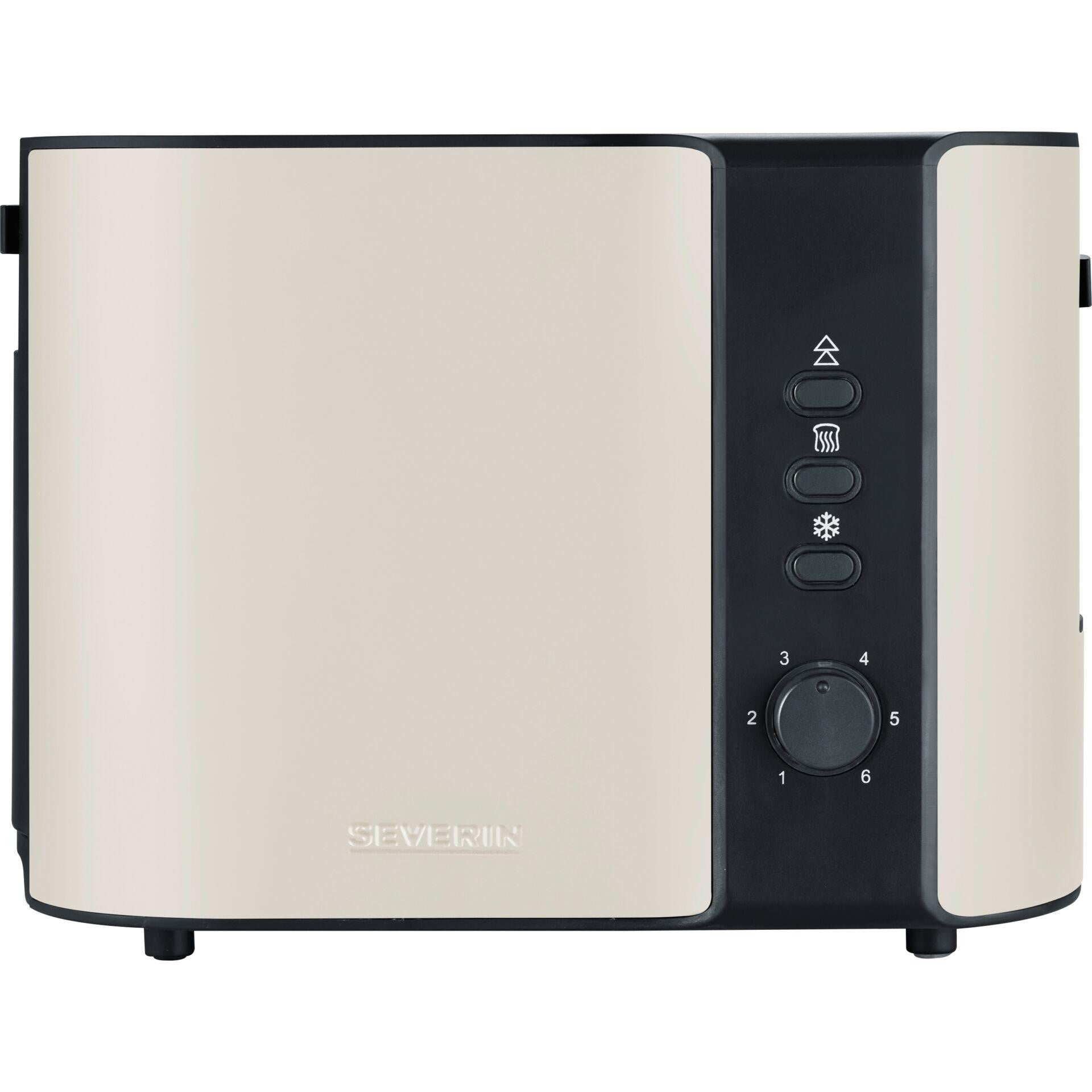 Severin AT 9576 toaster 2 slice(s) 800 W Beige, Black - Severin AT