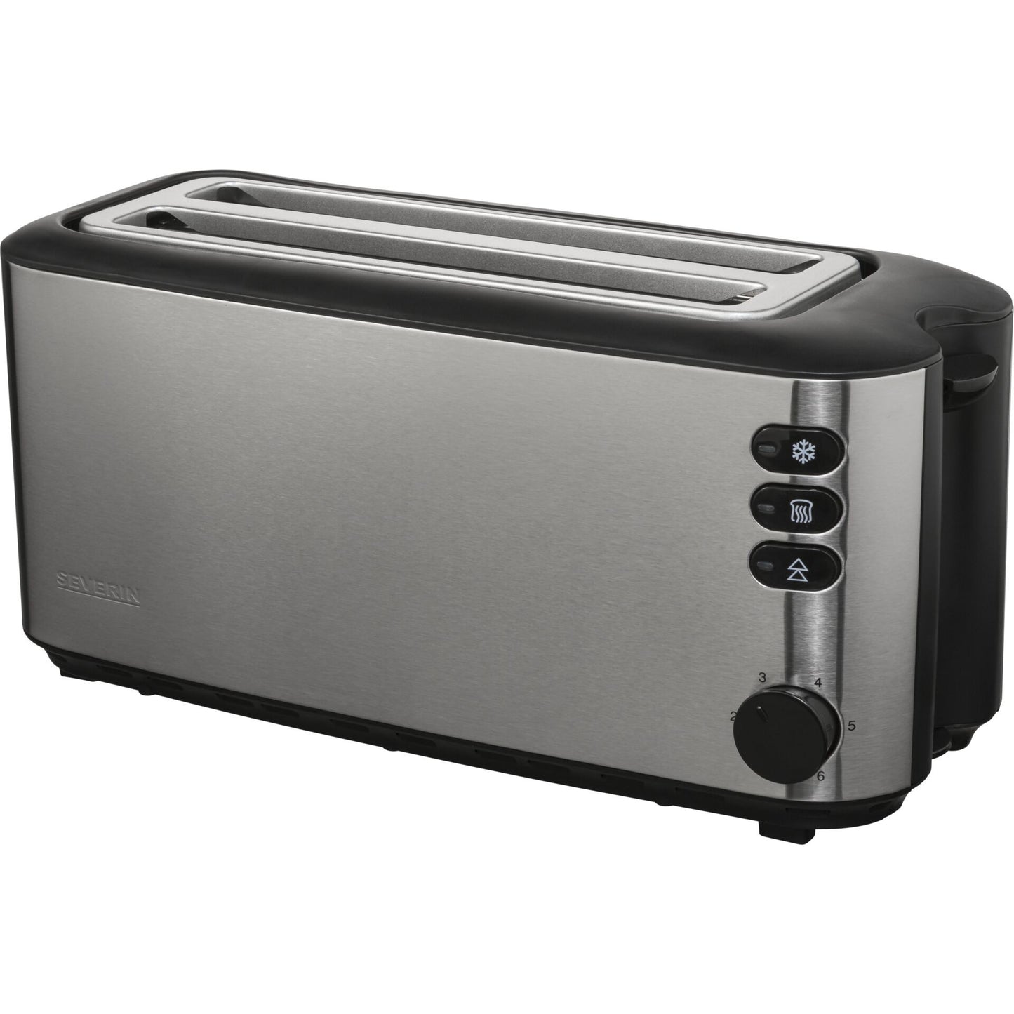 Severin AT 2509 Automatic Long Slot Toaster 4 Slice Brushed Stainless