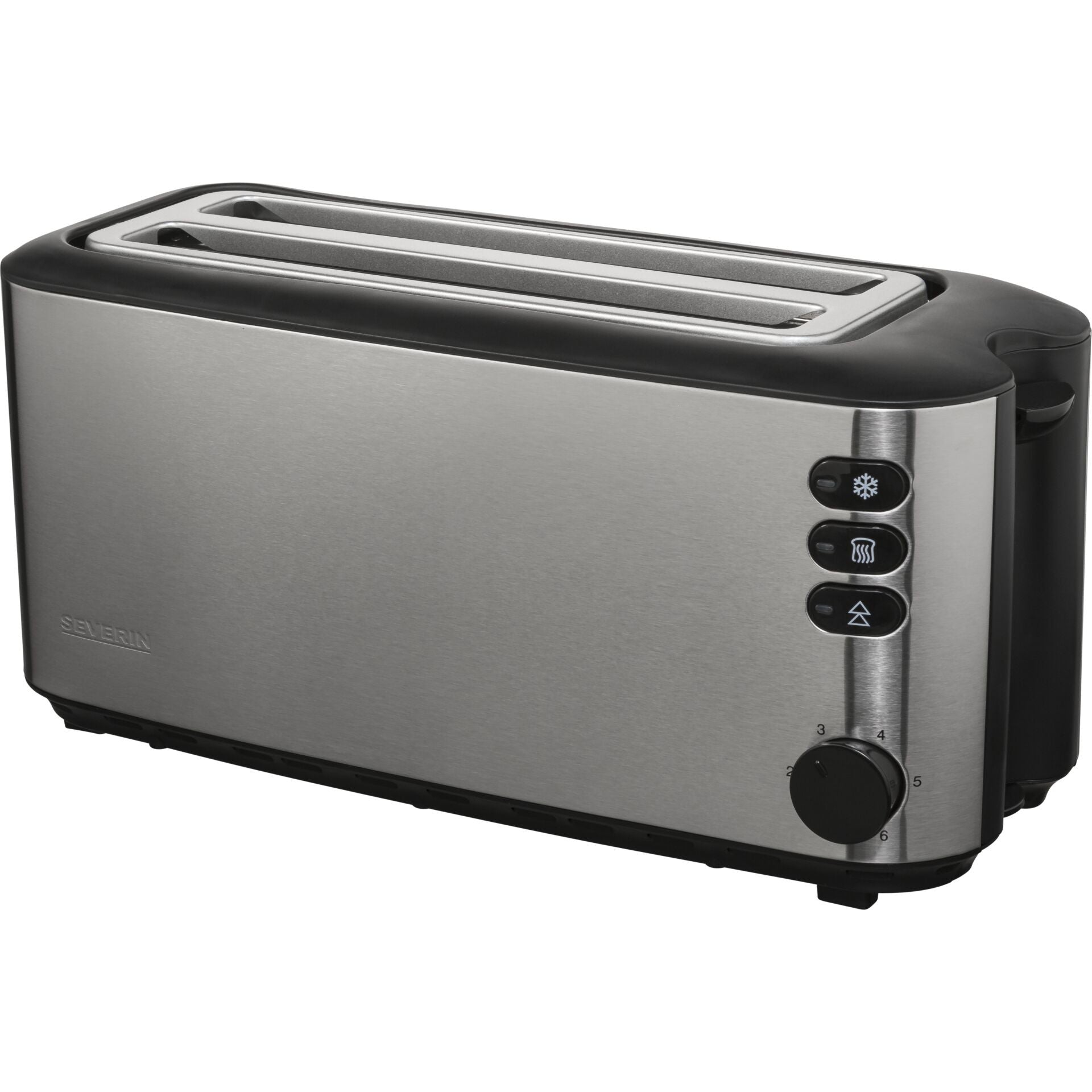 Severin AT 2509 Automatic Long Slot Toaster 4 Slice Brushed Stainless