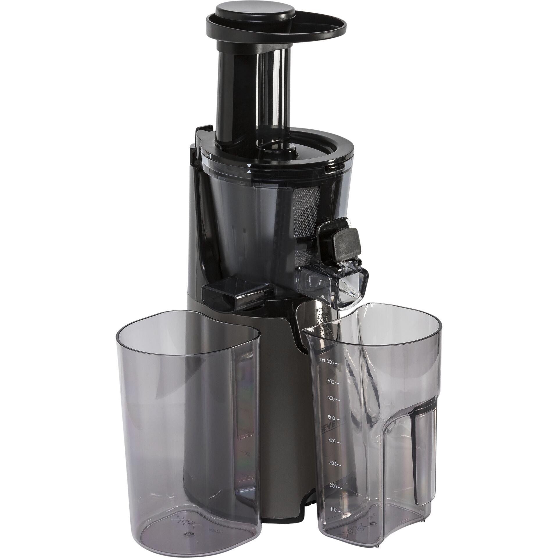 Severin ES 3571 juice maker Slow juicer 150 W Black, Grey, Metallic,