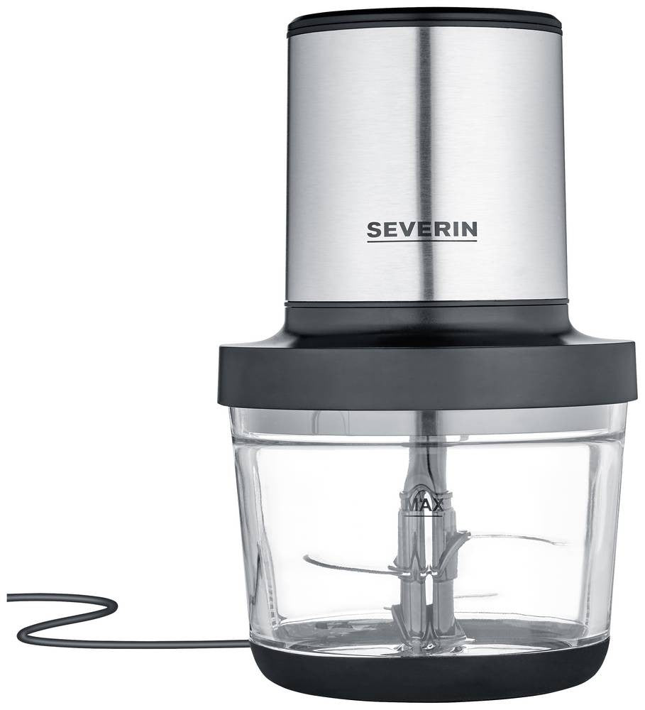 Severin KM 3867 electric food chopper 1 L 400 W Black, Silver,