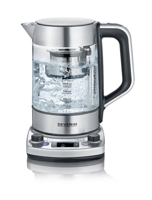 Severin WK 3422 electric kettle 1.7 L 3000 W Stainless steel -
