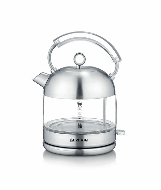 Severin WK 3459 electric kettle 1.7 L 2400 W Stainless steel -