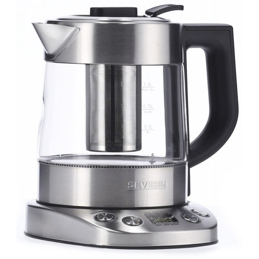 Severin WK 3473 electric kettle 1 L 2200 W Stainless steel,