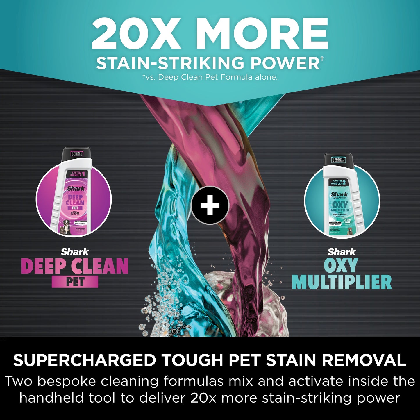 SharkNinja StainStriker HairPro Pet Stain & Spot Cleaner PX250UKT — Plata