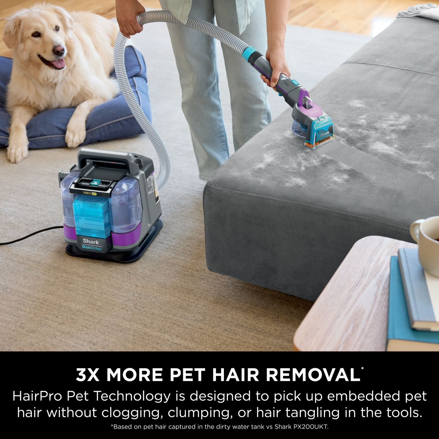 SharkNinja StainStriker HairPro Pet Stain & Spot Cleaner PX250UKT — Plata