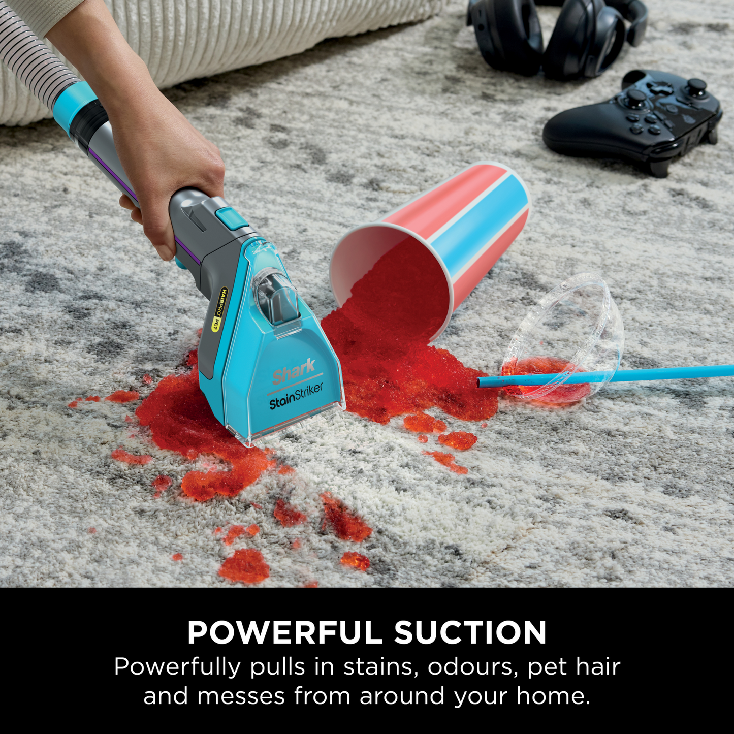 SharkNinja StainStriker HairPro Pet Stain & Spot Cleaner PX250UKT — Plata