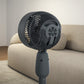 HOMCOM Pedestal Fan, Powerful Air Circulator, 36 Inch Floor Standing Fan with 3 Speed Settings, 70° Oscillating for Bedroom, Home and Office, Grey