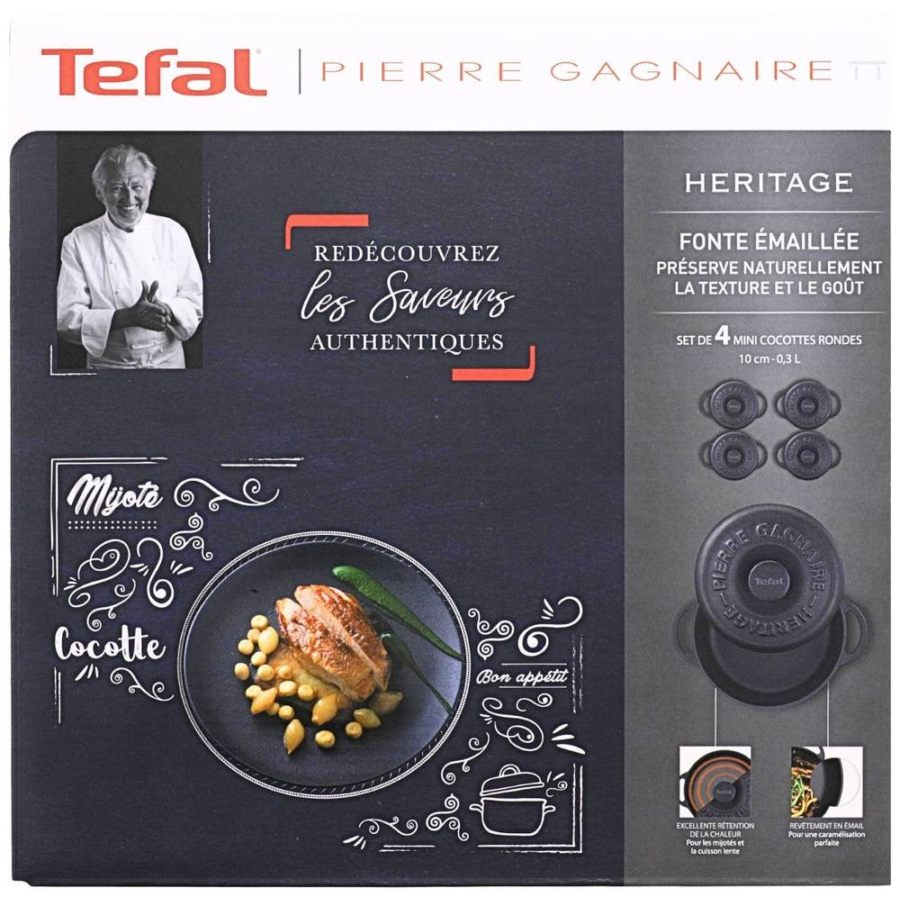 Tefal 352733 Pierre Gagnaire Heritage Kochtopf-Set 4teilig