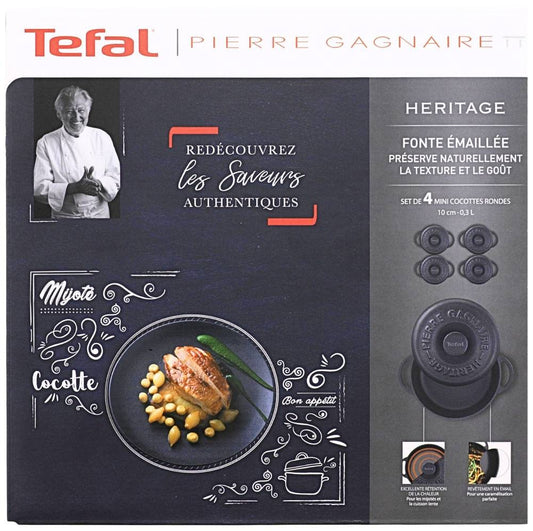 Tefal 352733 Pierre Gagnaire Heritage Kochtopf-Set 4teilig