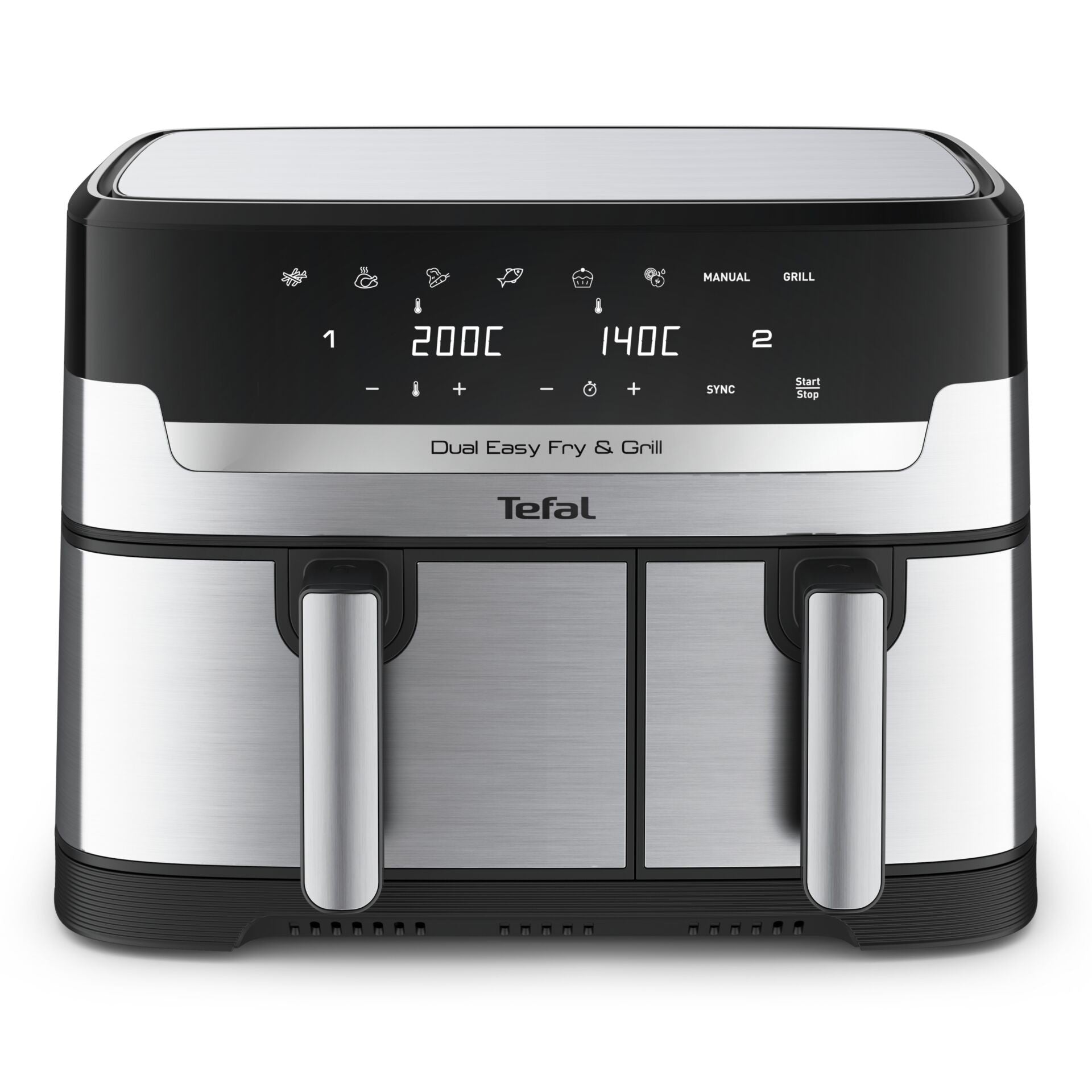 Tefal Dual Easy Fry & Grill EY905D Double 8.3 L Stand-alone 2700 W