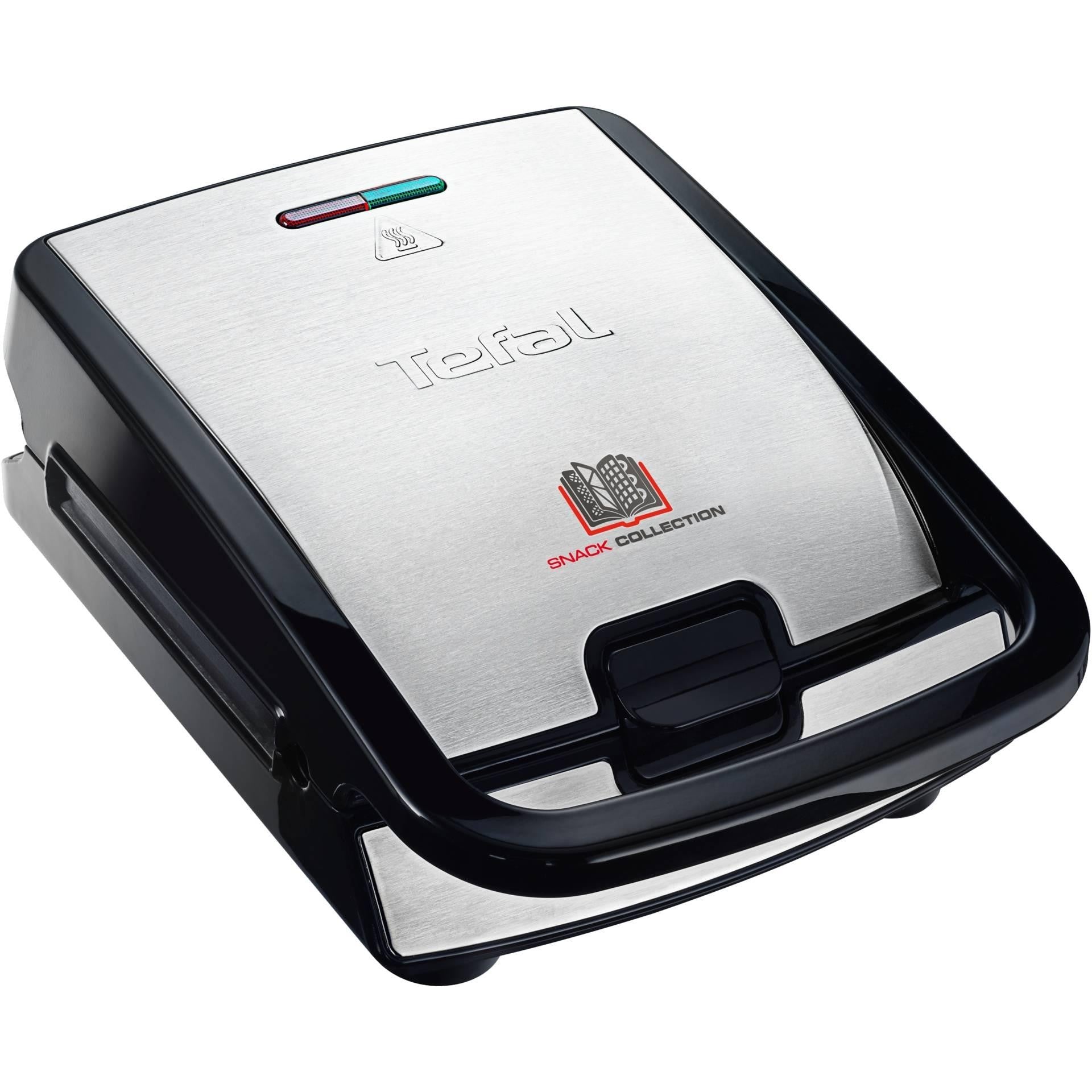 Tefal Snack Collection SW852D sandwich maker 700 W Black, Stainless