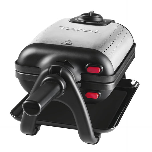 Tefal WM756D waffle iron 2 waffle(s) 1200 W Black, Stainless steel -