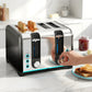 HOMCOM 4 Slice Toaster with 7 Browning Levels, Reheat, Defrost and Cancel Functions