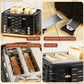 HOMCOM Four-Slice Rippled Toaster - Black