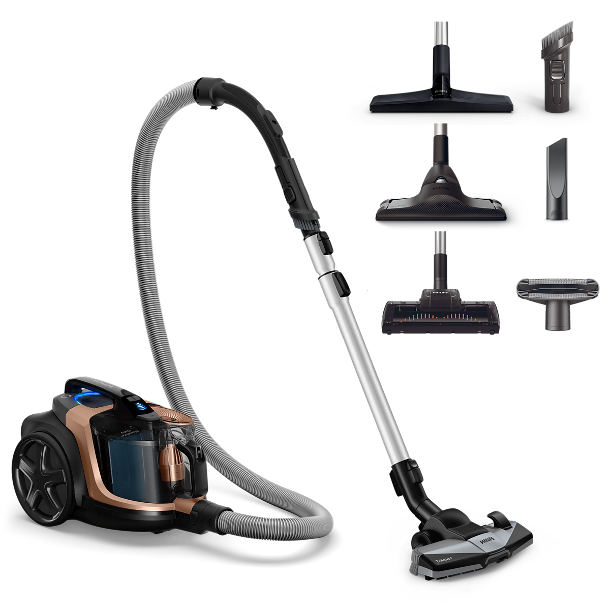 Philips XB7151/07 Marathon bagless vacuum cleaner, glossy copper