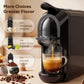 HOMCOM Pod Coffee Machine for Nespresso, Dolce Gusto Capsule & Ground Coffee, Small Semi Automatic Coffee Maker, 19 Bar, 0.6L