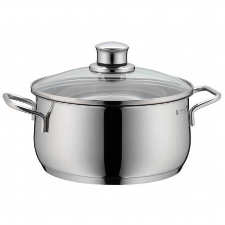 WMF 07.3021.6040 soup pot 3 L Stainless steel Glass, Stainless steel -