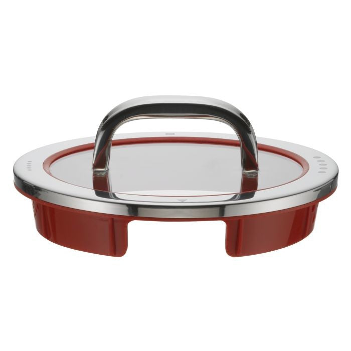 WMF 8900541245 pan lid Round Red, Stainless steel - WMF 8900541245,