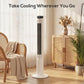 HOMCOM Tower Fan with WiFi Control Standing Floor Fan with Remote Control 116 cm White