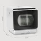 HOMCOM Table Top Dishwasher with Built-in 6L Water Tank, Mini Countertop Dishwasher with 6 Programs, 4 Place Settings, Silver Tone