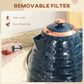 HOMCOM 3kW Rapid Boil Honeycomb Kettle - Dark Blue