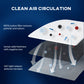 HOMCOM 5500mL Portable Dehumidifier with Air Purifier, UVC, Ioniser, 24H Timer, 5 Modes, 16L/Day, for Home Laundry, White