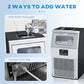 HOMCOM Commercial Ice Maker with 4kg Ice Storage - Silver Tone
